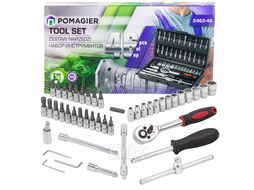 Набор инструмента 46пр. 1/4" (6-гран.)(4-14мм) POMAGIER POM-2462-46