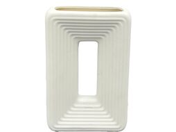Ваза Form perfection, 13х6х19,5см, белая, Market Union La-007-2