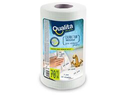 Салфетки QUALITA OPTIMA в рулоне вискозные, 70шт