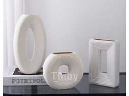 Ваза Form perfection, 15х6х26см, белая, Market Union La-007-1