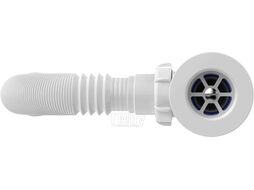 Сифон для умывальника 1 1/2"х40 с пласт. реш. с г.т. 40х40/50 Aquant