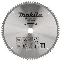 Пильный диск для алюминия 305x30x2.2x80T MAKITA D-16520