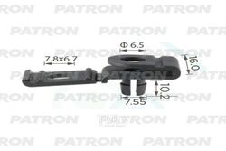 Клипса пластмассовая HyundaiSanta Fe (DM) (2012 - ) Применяется длякрепления заднего брызговика испоользуется с саморезом P37-0907 PATRON P37-2382