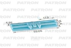 Клипса пластмассовая Toyota Пименяемость: крепление молдинга стекла PATRON P37-2422