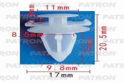 Клипса пластмассовая Mitsubishi применяемость: бампер, молдинги PATRON P37-0966