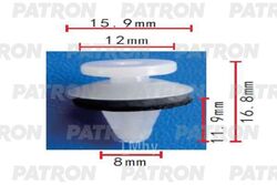 Клипса пластмассовая Mitsubishi применяемость: кузов PATRON P37-1802