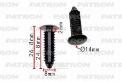 Клипса пластмассовая BMW применяемость: внутренняя отделка PATRON P37-0170