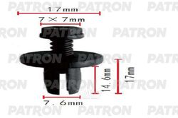 Клипса пластмассовая Chrysler применяемость: защита кузова PATRON P37-1851