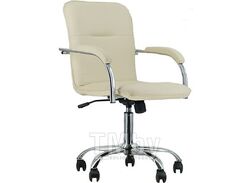 Кресло модель Самба КС 2 арт. РМК 000.458, Пегассо Крем (подлокотники дерево светлое)