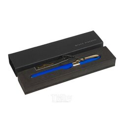 Ручка "MONACO" шариковая в подар. футляре, 0,5мм, синяя, синий корпус,черный футляр Bruno Visconti 20-0125-08/09