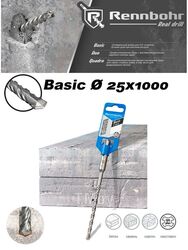 Сверло-бур по бетону SDS+ 25х1000 мм "Basic" Rennbohr 692510