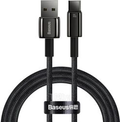 Кабель Baseus CAWJ000001 Tungsten Gold Fast Charging Data USB to Type-C 100W 1m Black