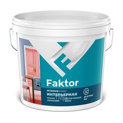 Краска FAKTOR интерьерная белая 13 кг