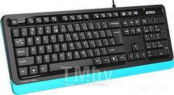 Клавиатура A4Tech Fstyler FKS10, черный-синий