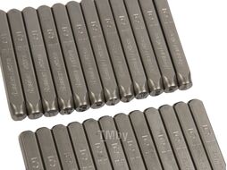 Клейма буквенные кириллица 5мм (HRC 60+-2 DIN 1451) JTC JTC-7252