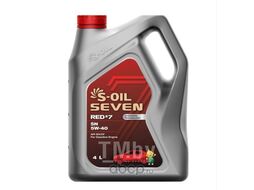 Масло моторное API SN CF RED #7 SN 5W40 4L S-OIL SEVEN E107649