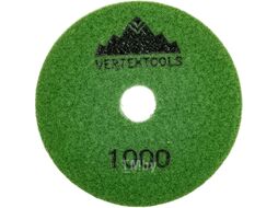 Круг алмазный гибкий шлифовальный d100 Р1000 (вод.охл, блистер) verteXtools