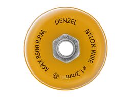 Щетка для УШМ, 100 мм, Чашка, нейлоновая щетина, М14 Denzel 74469