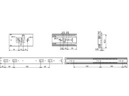 Направляющая шариковая L-450 h=42 GRIDLI