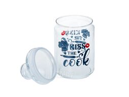 Набор банок для сыпучих продуктов стеклянных "kiss the cook" 3 шт. 500/750/1000 мл с крышками Luminarc V6754