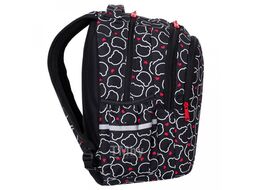 Рюкзак школьный "Bear" S полиэстер, уплот. спинка, черный/белый CoolPack F048709