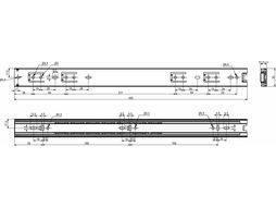 Направляющая шариковая L-450 h=35 GRIDLI BD