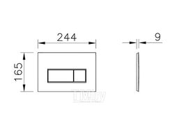Инталляция V-Fix Core с кнопкой хром Vitra 732-5800-01+740-23800-000187470