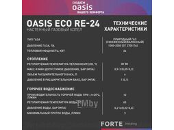 Котел газовый бытовой настенный "Oasis Eco" RE-24 (24кВт, 240м2)