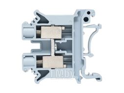 Клеммная колодка винтовая 10 UT серая EKF scr-ut-10-g
