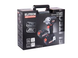 Гайковерт CW 2004SL аккумуляторный (HD / 20V / 2*4,0Ah / 450Nm_1/2" / Кейс) ELITECH 205738