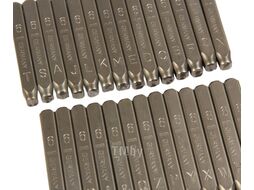 Клейма буквенные латиница 6мм (HRC 60+-2 DIN 1451) JTC JTC-7248