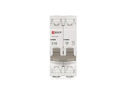 Автоматический выключатель 2P 10А (C) 4,5kA ВА 47-63N EKF PROxima M634210C