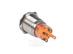 Кнопка S-Pro67 19 мм с фикс. с оранжевой подсв. 230В EKF PROxima s-pro67-231