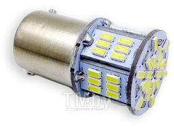 Светодиодная лампочка S009A T15/белый/(BA15S) 54SMD 3014 10-30V 1 contact, коробка 2 шт. AVS A07186S