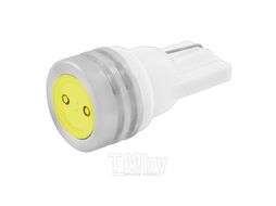 Автолампа диод T10 (W5W) 12V 1 SMD 1-конт радиатор Белая EXTRA LIGHT (2шт) Skyway S08201085