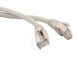 Патч-корд TWT UTP кат.6, с заливными колпачками, 1.5 м, серый Lanmaster TWT-45-45-1.5/6-GY
