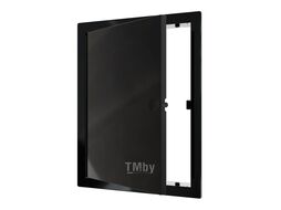 Люк ревизионный LN фланец 150х200 нажимной 172х222 пластик black EVECS