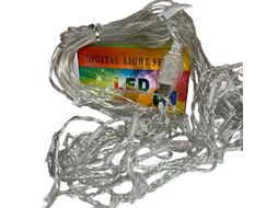 Гирлянда бахрома 4м, 100LED USB хол. белый Калядны час MUJ23040305-3