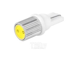Автолампа диод T10 (W5W) 12V 1 SMD 1-конт радиатор Белая Skyway S08201098