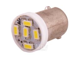 Автолампа диод T8,5 (T4W) 12V 5 SMD BA9s 1-конт Белая комп.10 шт габарит/стоп/салон/номер Skyway S08201227