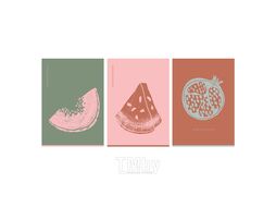 Тетрадь А4 48л в клетку "Juicy fruits", soft-touch ламинация BG Т4ск48_лс 11899