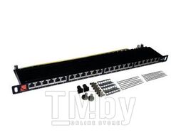 Патч-панель компактная 24 порта, STP, кат. 5E, 0.5U Lanmaster LAN-PPC24S5E
