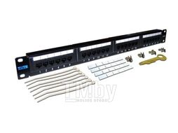 Патч-панель TWT 24 порта, UTP, кат.6, 1U Lanmaster TWT-PP24UTP/6