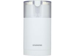 Кофемолка 200Вт сист. помол.: ротац. нож вместим.: 70гр белый Starwind SGP7212