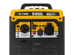 Генератор инверторный GS-1100iF, 1,1 кВт, 230 В, ручной старт DENZEL 94706