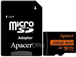 Карта памяти Apacer microSDXC 128GB с адаптером (AP128GMCSX10U8-R)
