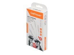 Кабель а/в GOPOWER Длина 1 м Разъёмы Micro-USB-USB-Lightning Цвет белый 00-00022794