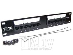 Патч-панель TWT 10", 12 портов, UTP, кат.5E, 1U Lanmaster TWT-PP12UTP-10