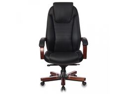 Кресло руководителя Бюрократ T-9923WALNUT слоновая кость кожа крестов. металл/дерево