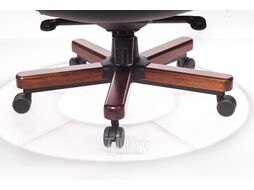 Кресло руководителя Бюрократ T-9923WALNUT слоновая кость кожа крестов. металл/дерево